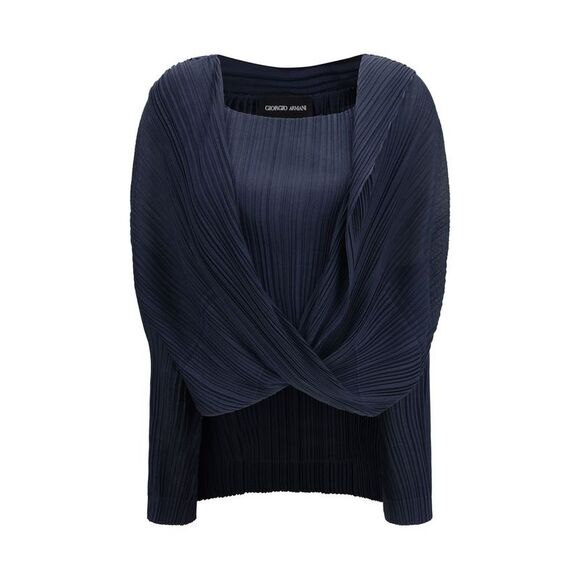 Giorgio Armani Blue Viscose Women's Shirt
